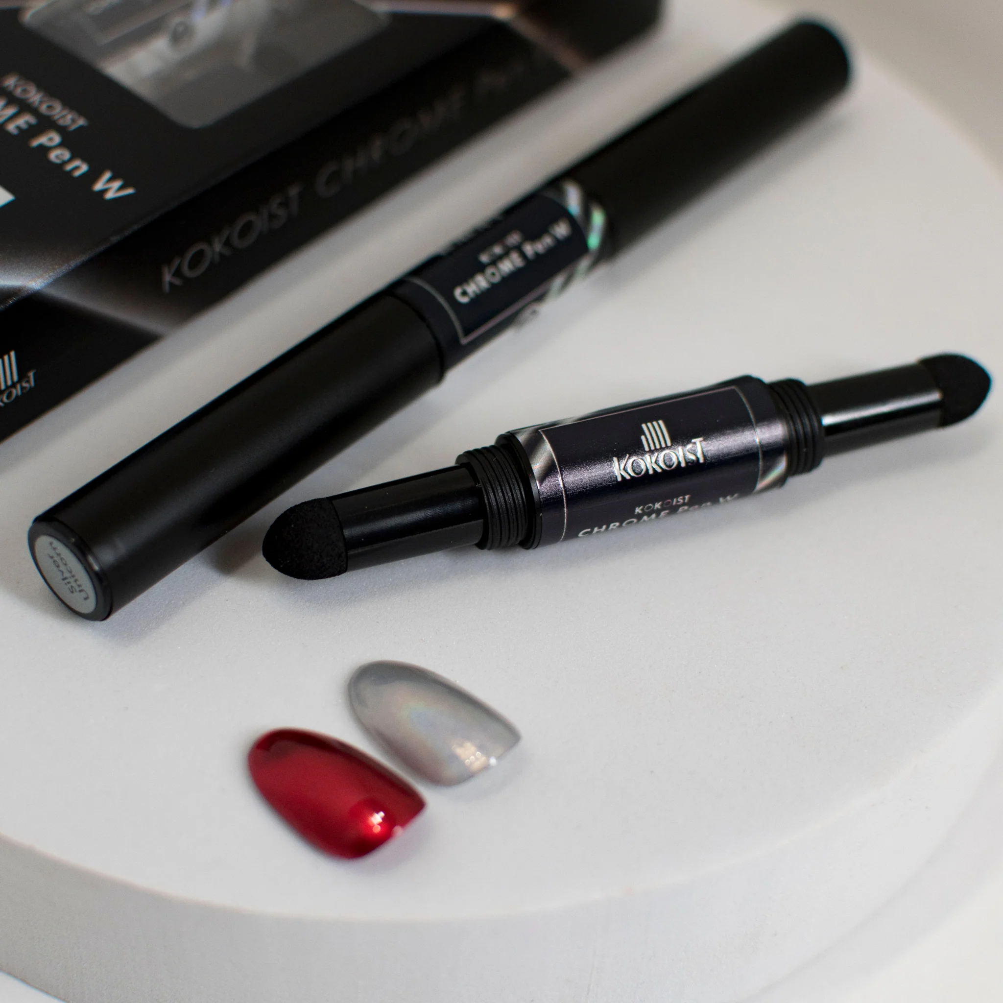 Chrome Pen W 02 Red Metal x Silver Unicorn