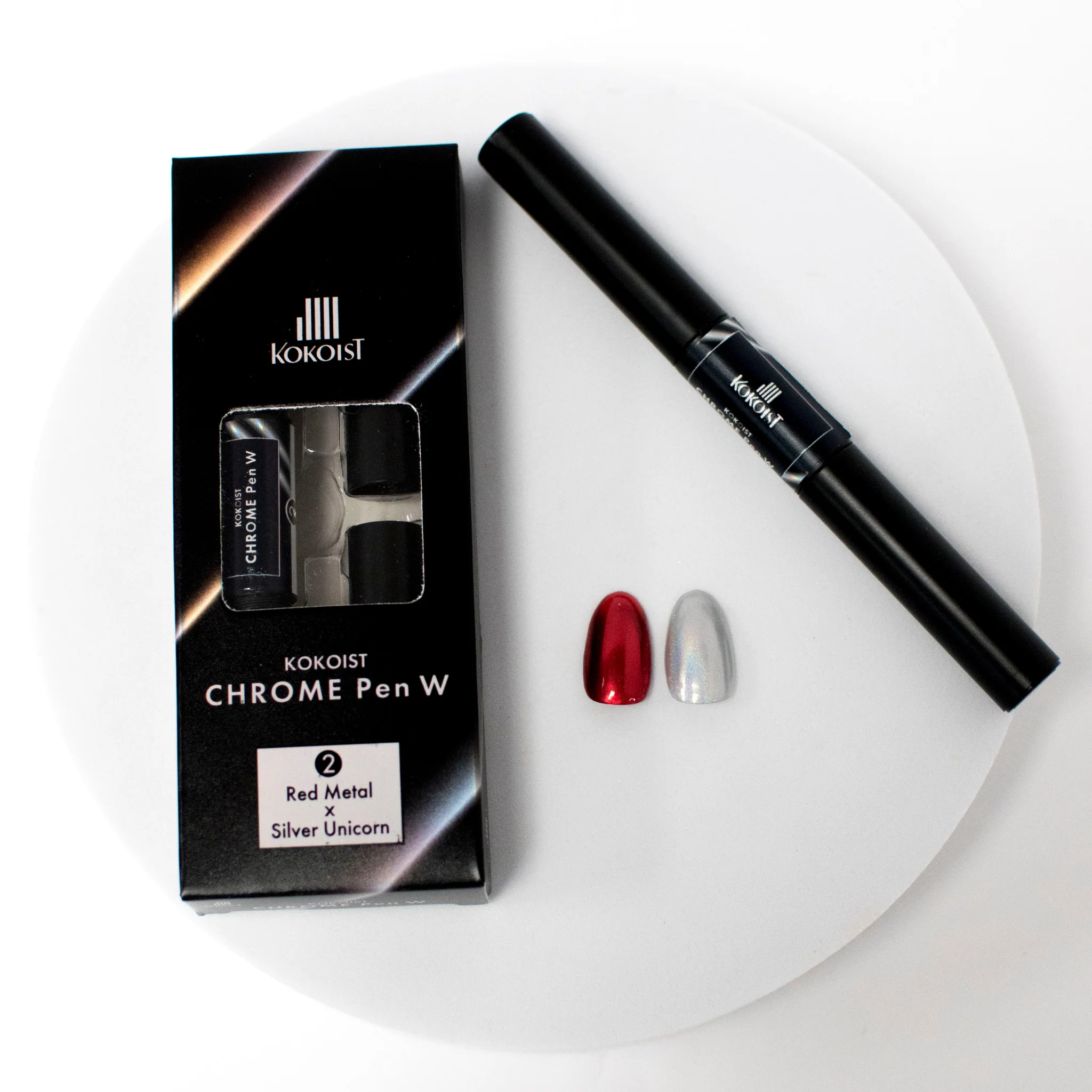 Chrome Pen W 02 Red Metal x Silver Unicorn - Image 2