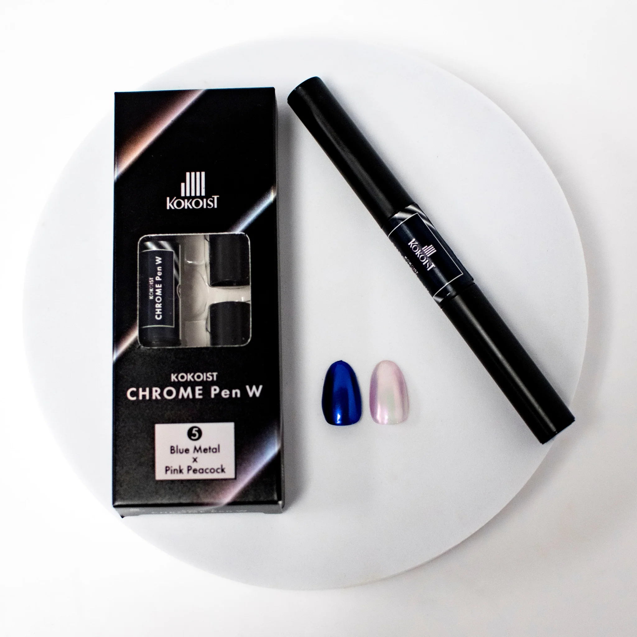 Chrome Pen W 05 Blue Metal x Pink Peacock - Image 2