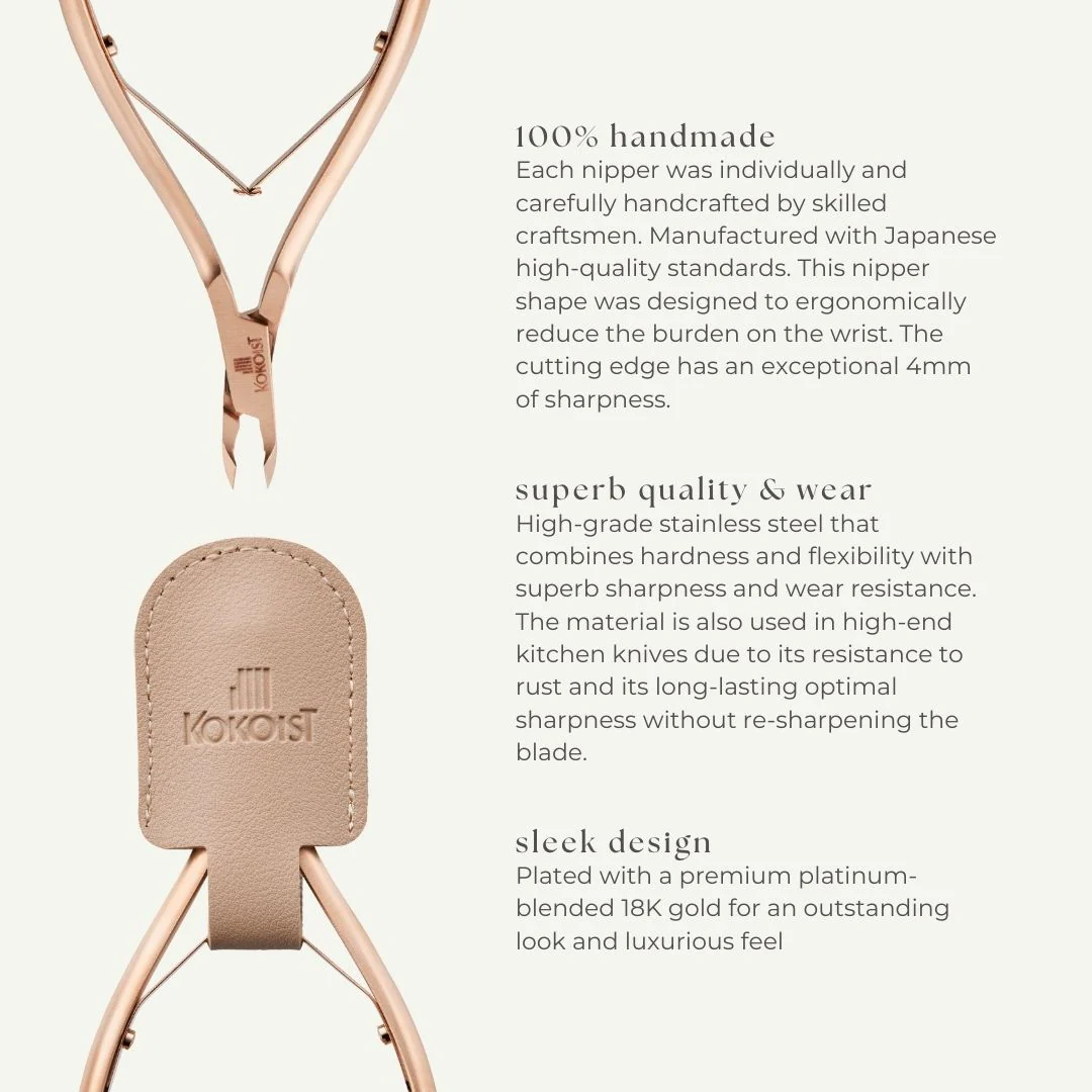 KOKOIST Cuticle Nipper Pink Gold - Image 8