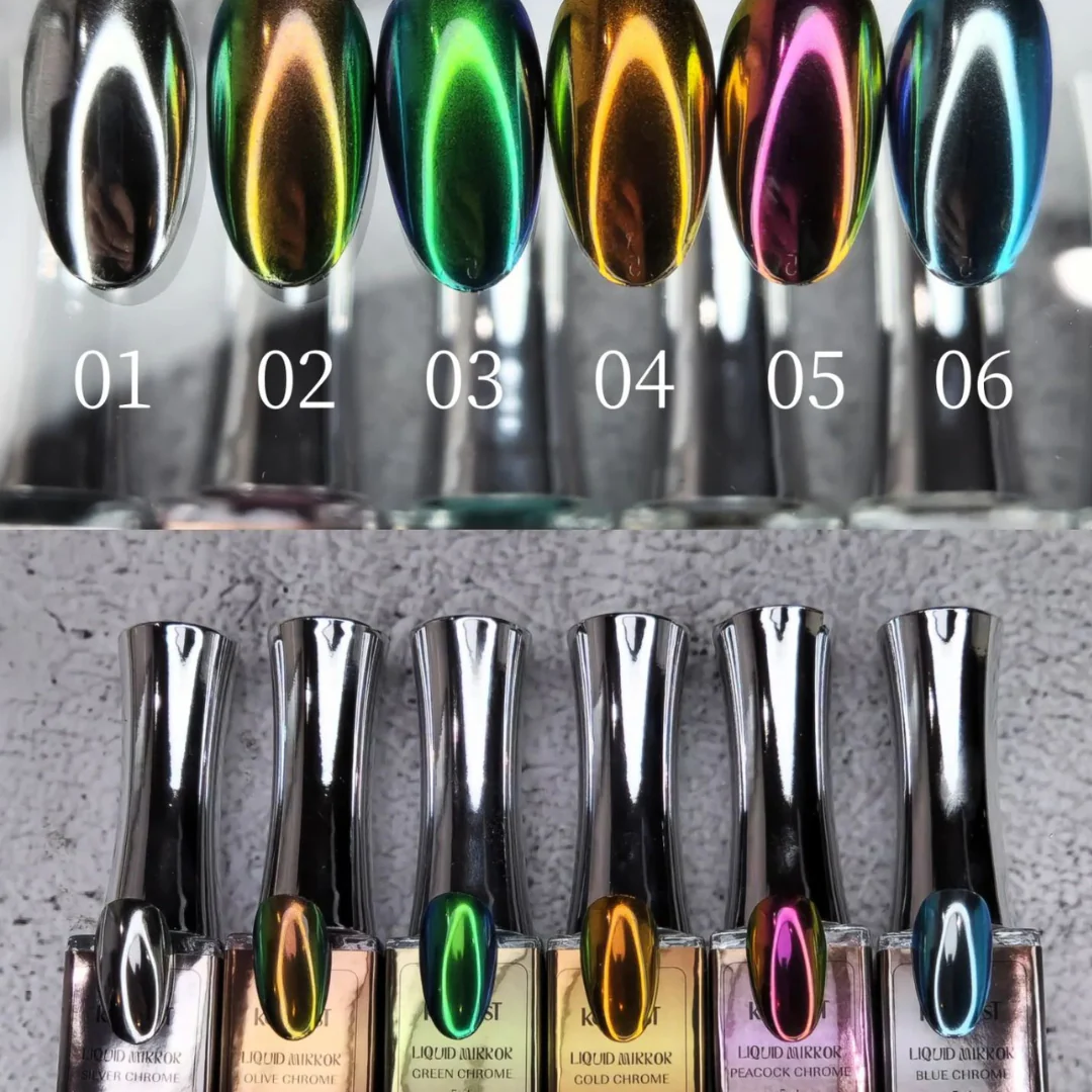 MR02 Liquid Mirror Olive Chrome - Image 6