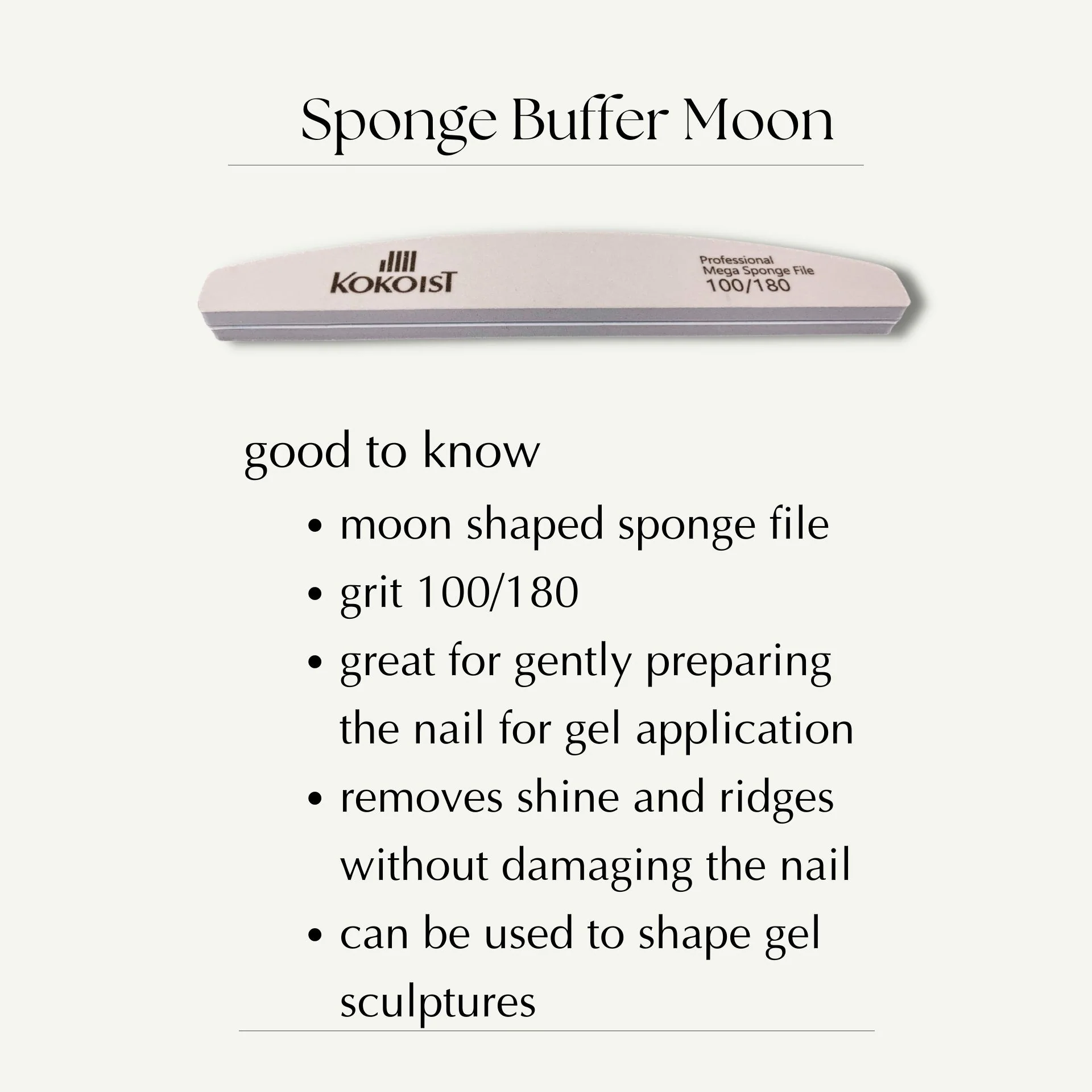 Sponge Buffer Moon 100/180 - Image 2