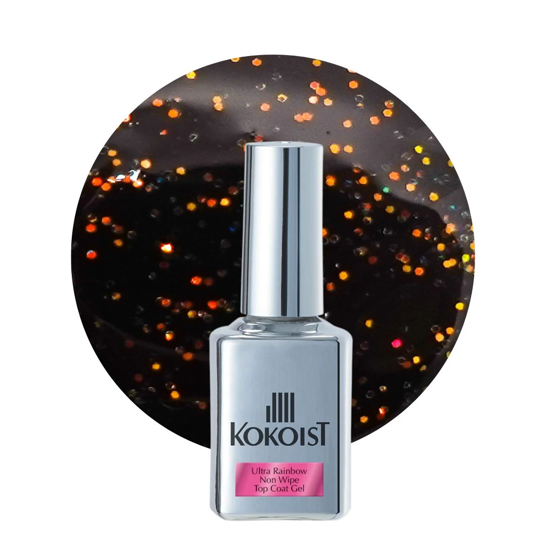Ultra Rainbow Non Wipe Top Coat Gel 15ml - Image 3